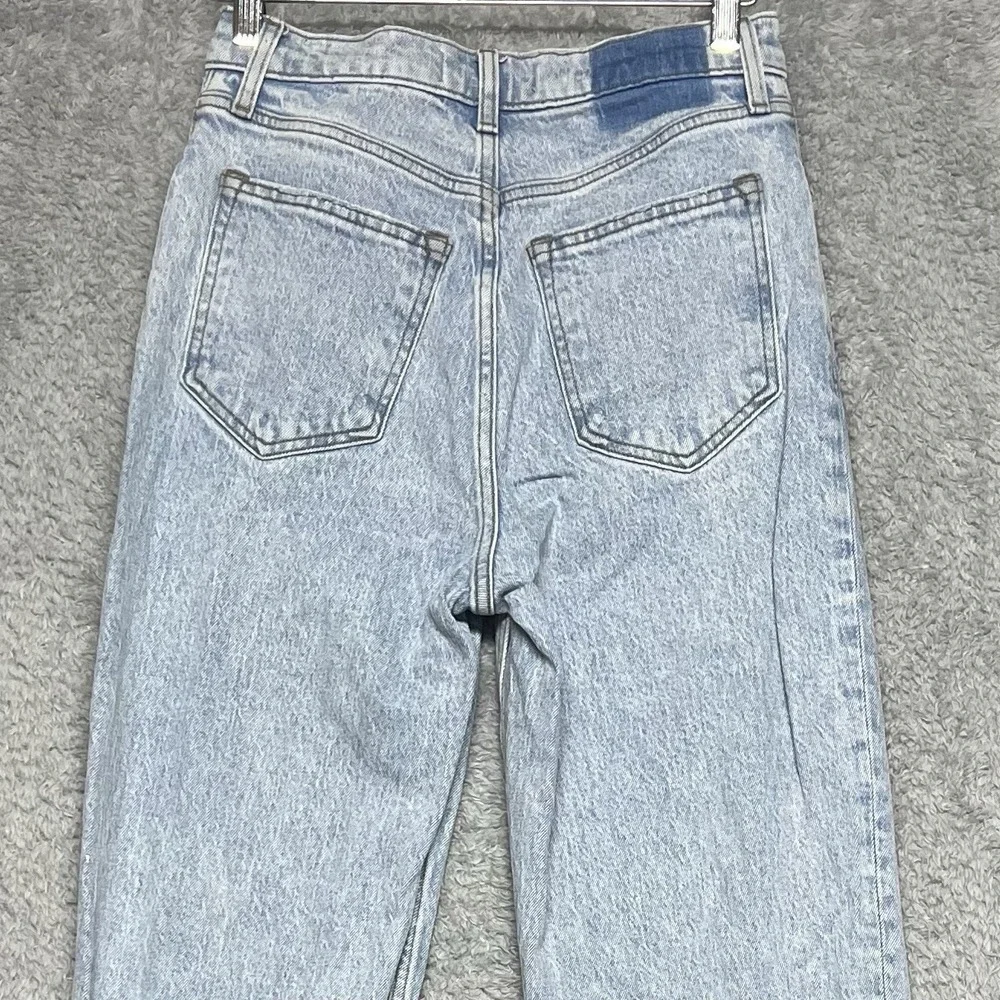 Abercrombie‎ Fitch Jeans Womens 26 2L Blue 90s Straight High Rise Criss Cross